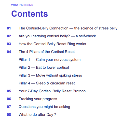 The Cortisol Belly Reset Guide